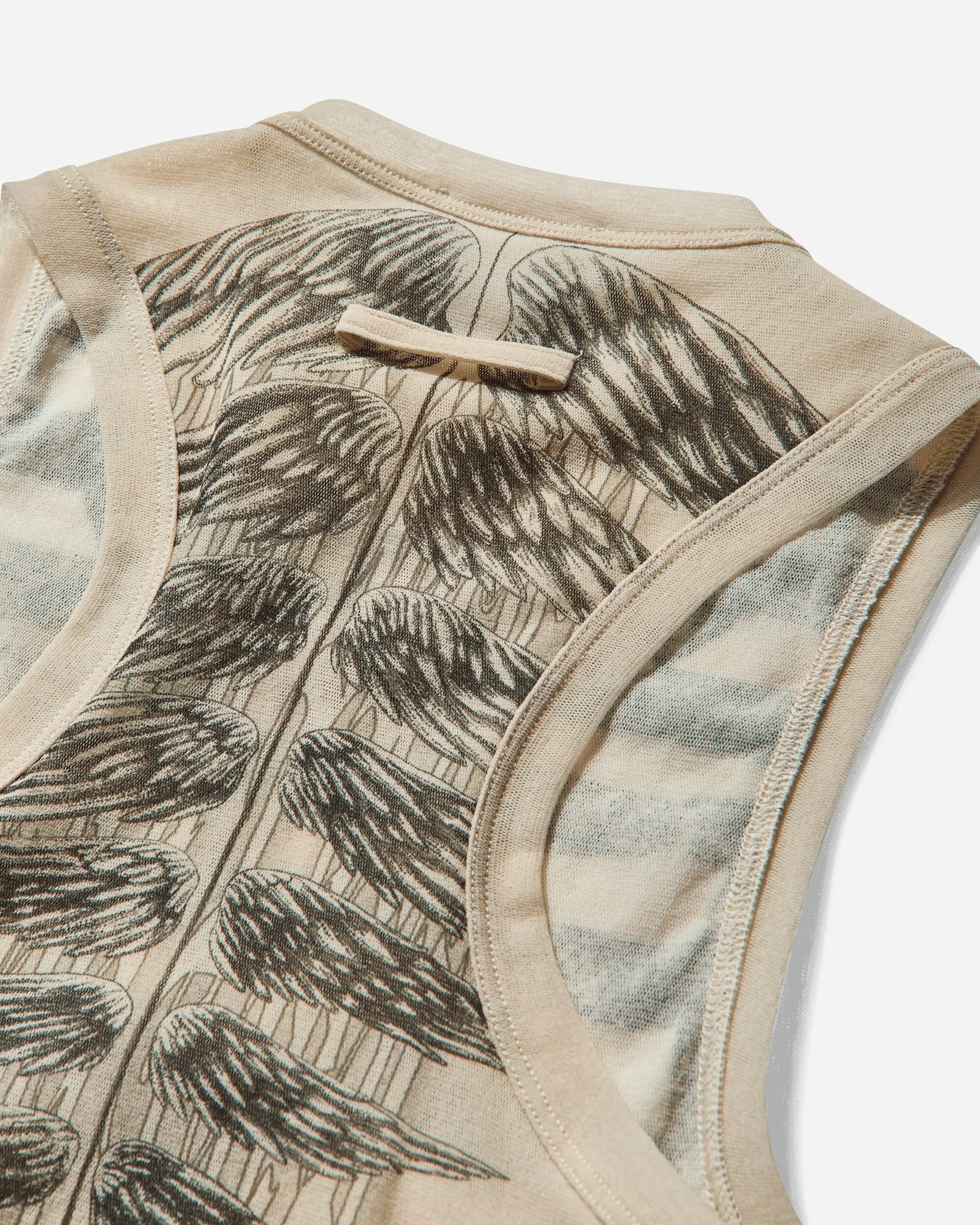 Women's “Tattoo Marinière” Crop Top Ecru