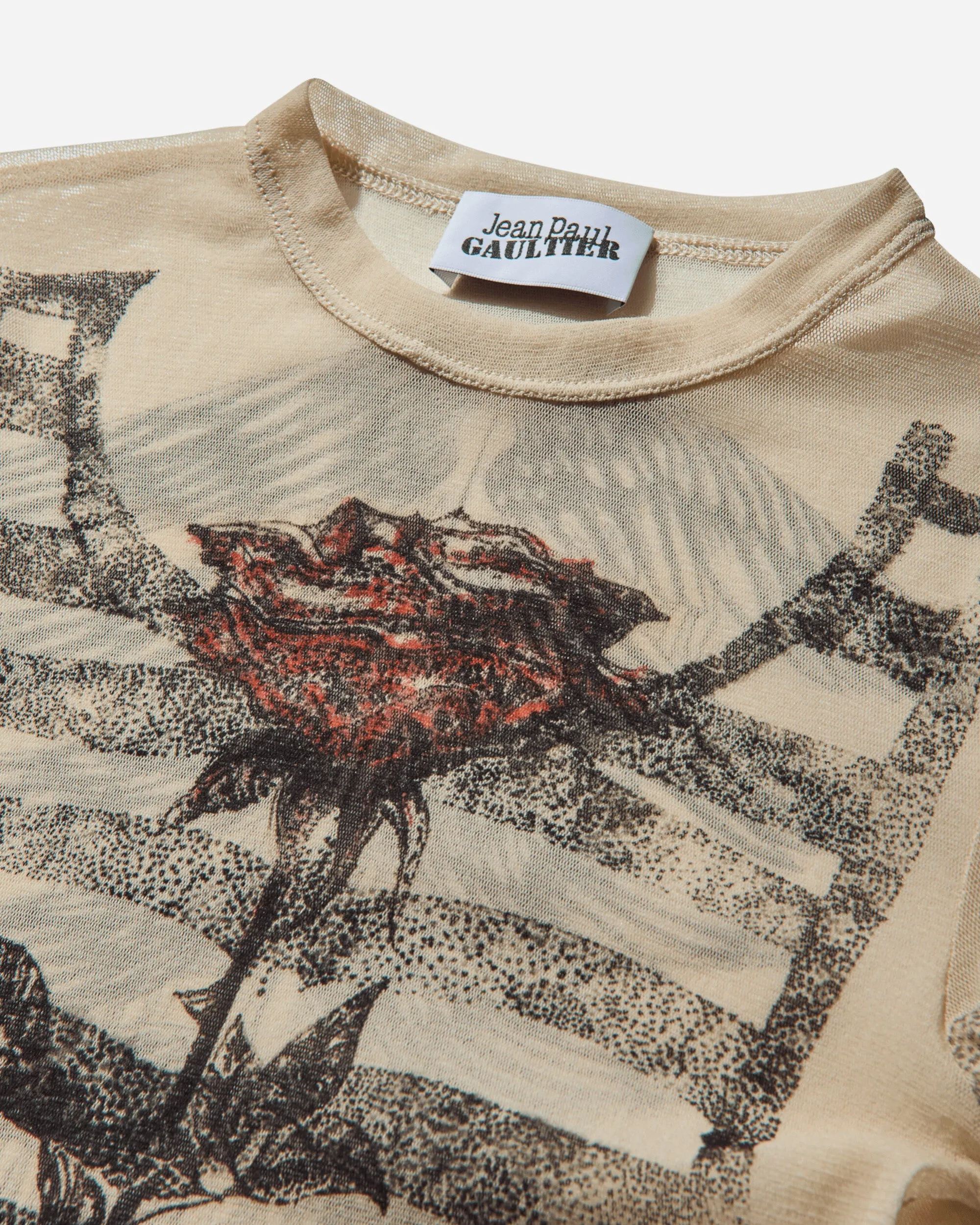 Women's “Tattoo Marinière” Longsleeve Top Ecru