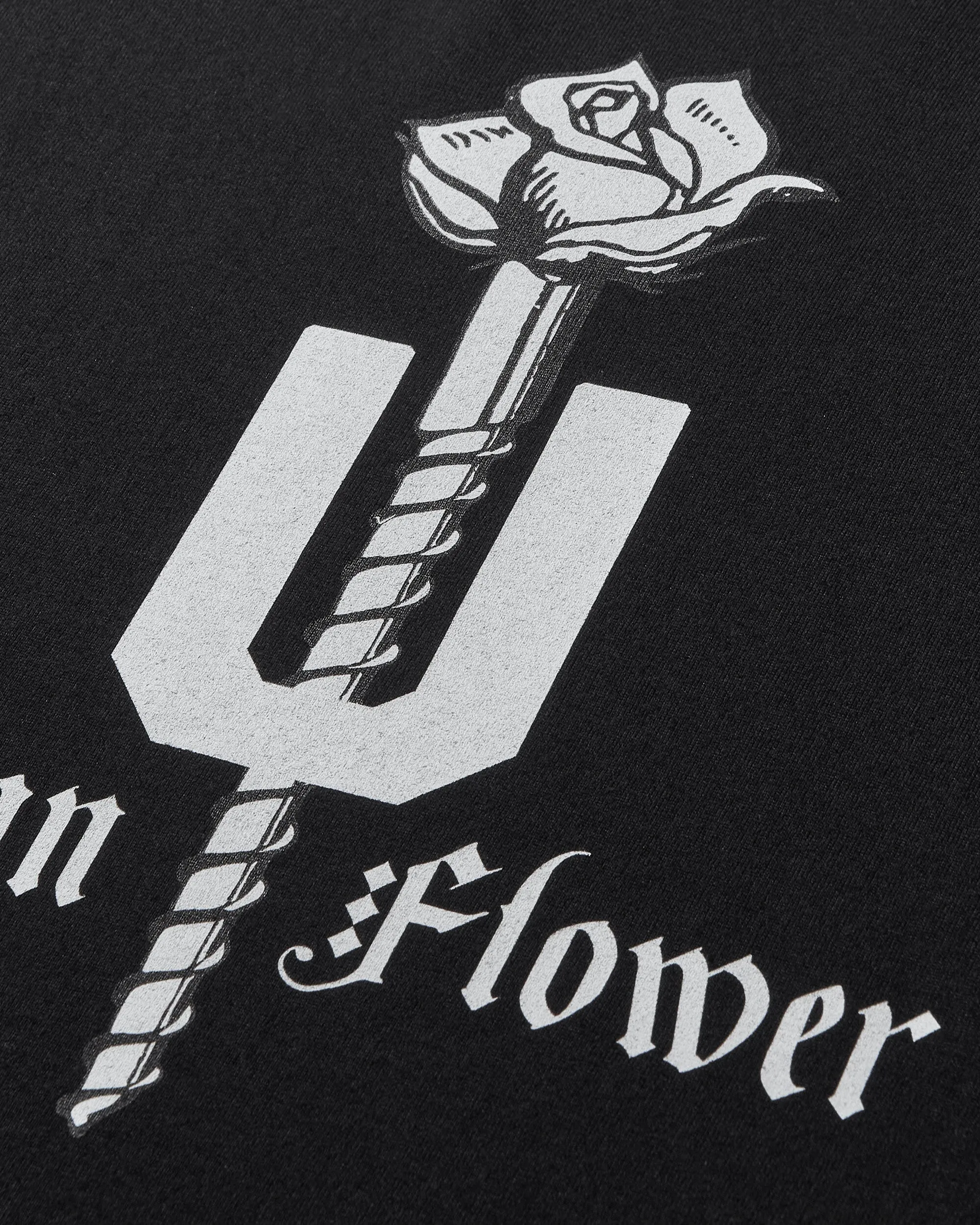 Women's Urban Flower Longsleeve T-Shirt Black