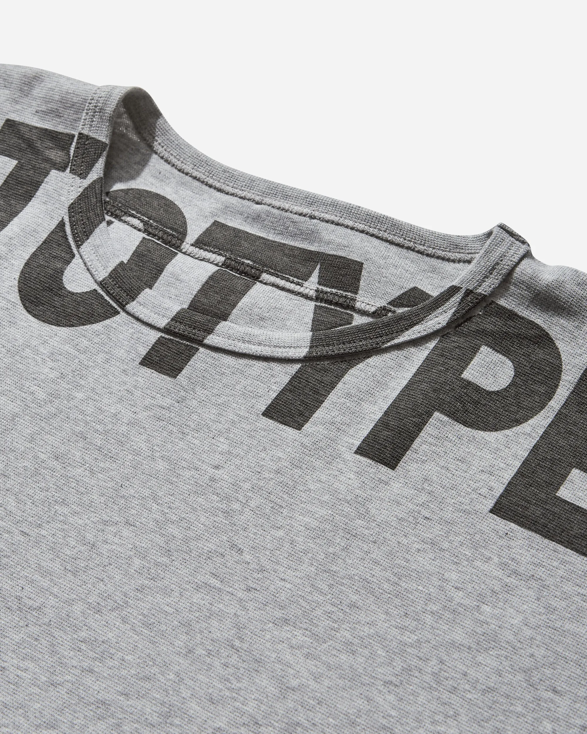 Women's Waffle Muscle T-Shirt Grey