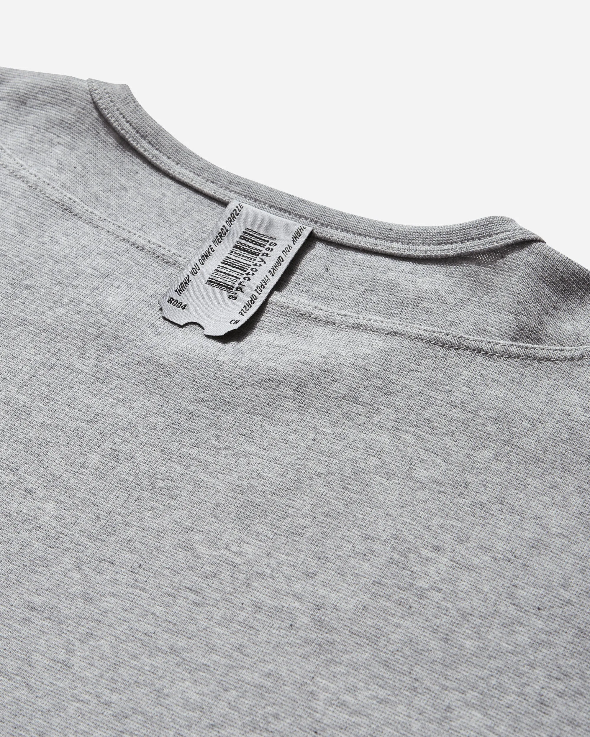 Women's Waffle Muscle T-Shirt Grey