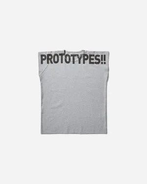 Women's Waffle Muscle T-Shirt Grey