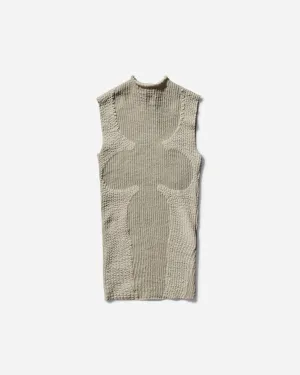 Women's Wavy Tank Top Light Beige
