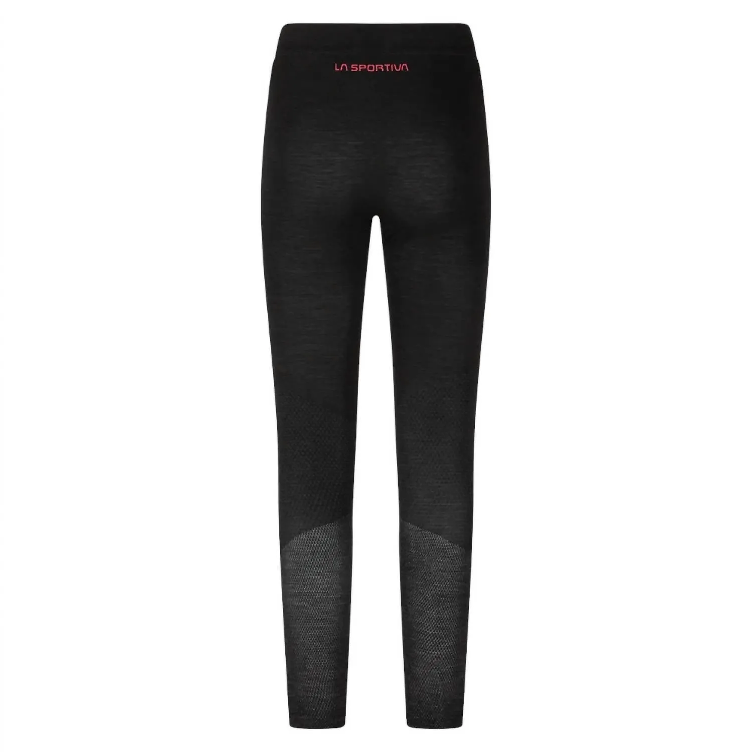Women's Wool Base Layer Bottoms In Black/hibiscus