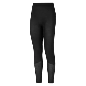 Women's Wool Base Layer Bottoms In Black/hibiscus