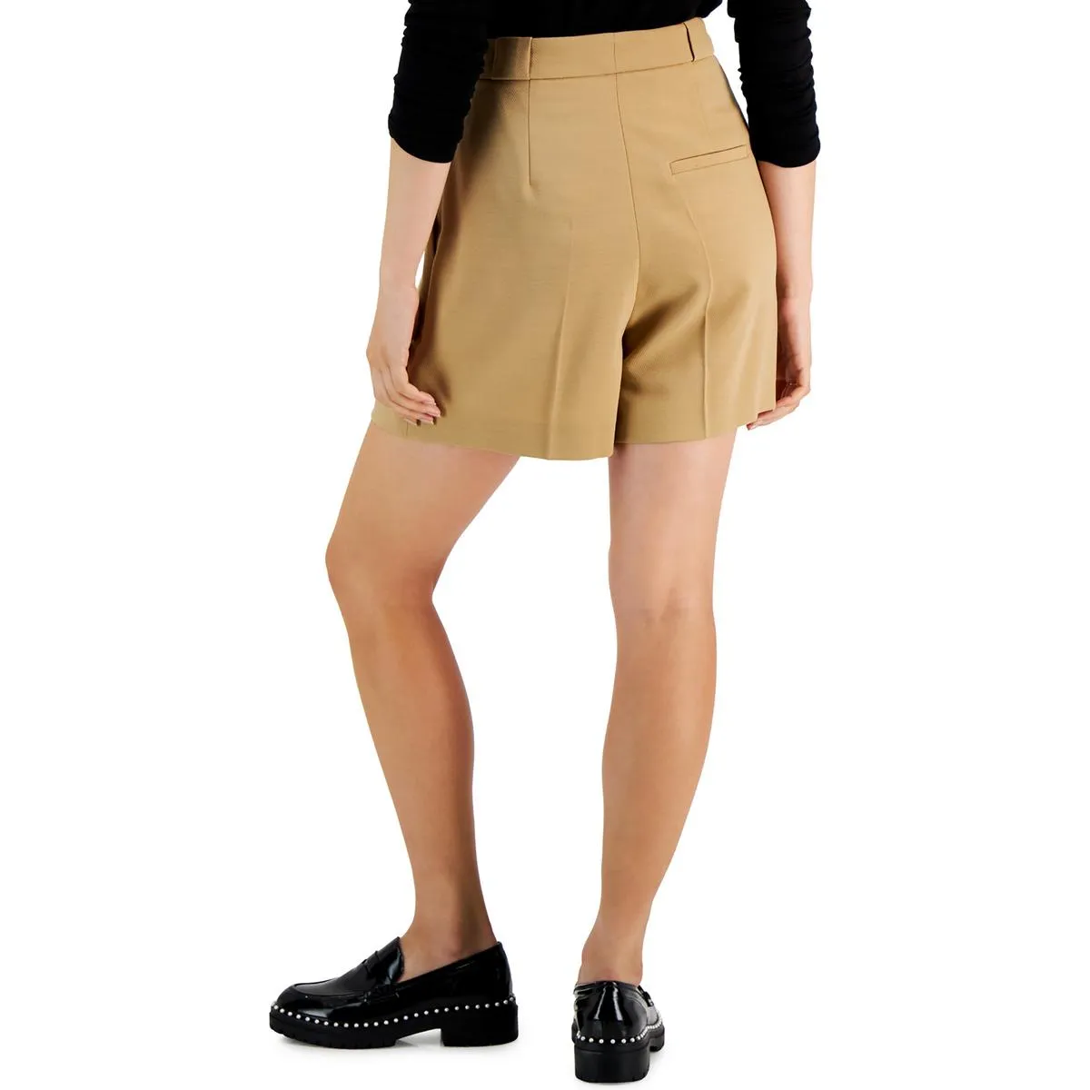 Womens Wool High-Waist Shorts