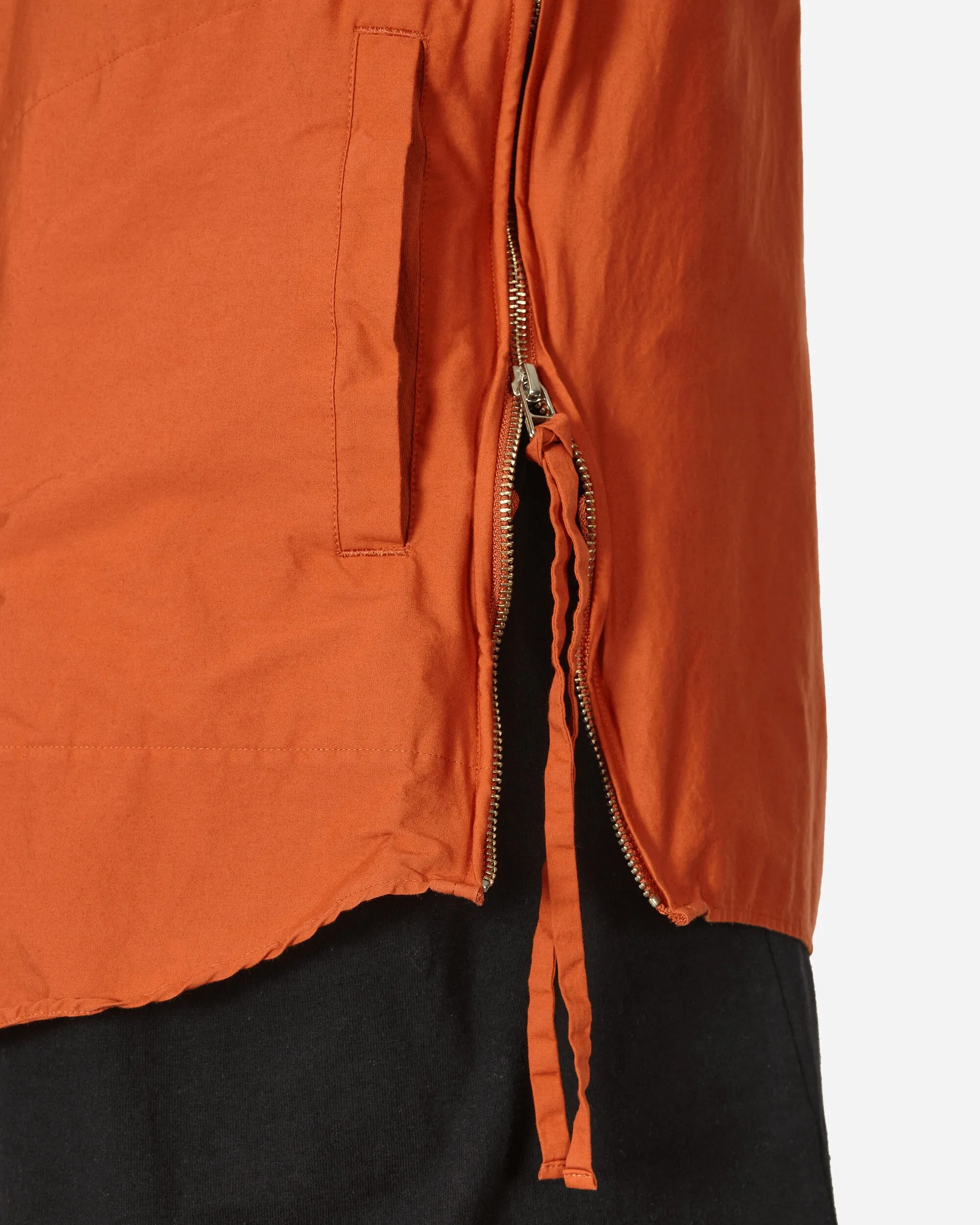 Zip Up Shirt Orange
